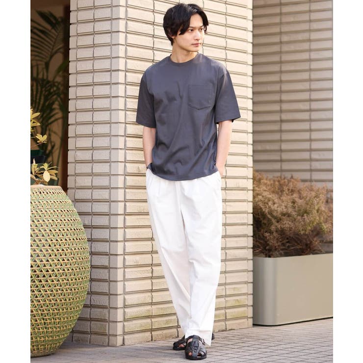 【接触冷感/S-XXL】シルケットスムースワイドシルエットTシャツ | a.v.v【MEN】 | 詳細画像24 