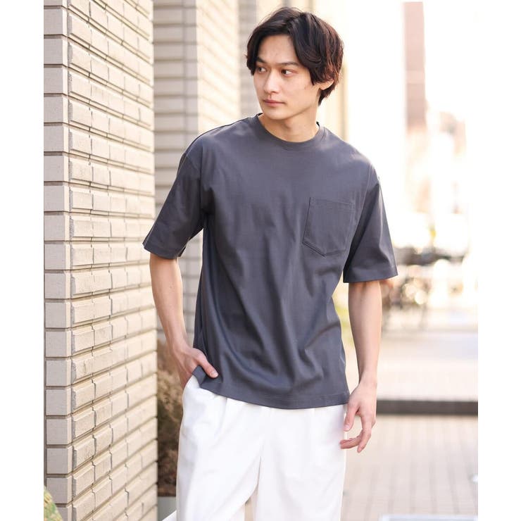 【接触冷感/S-XXL】シルケットスムースワイドシルエットTシャツ | a.v.v【MEN】 | 詳細画像28 