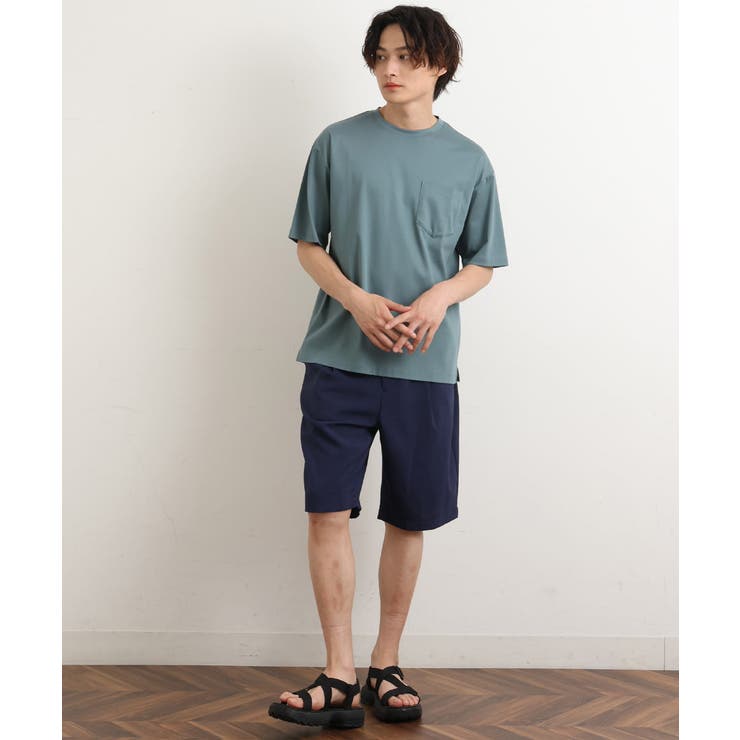 【接触冷感/S-XXL】シルケットスムースワイドシルエットTシャツ | a.v.v【MEN】 | 詳細画像3 