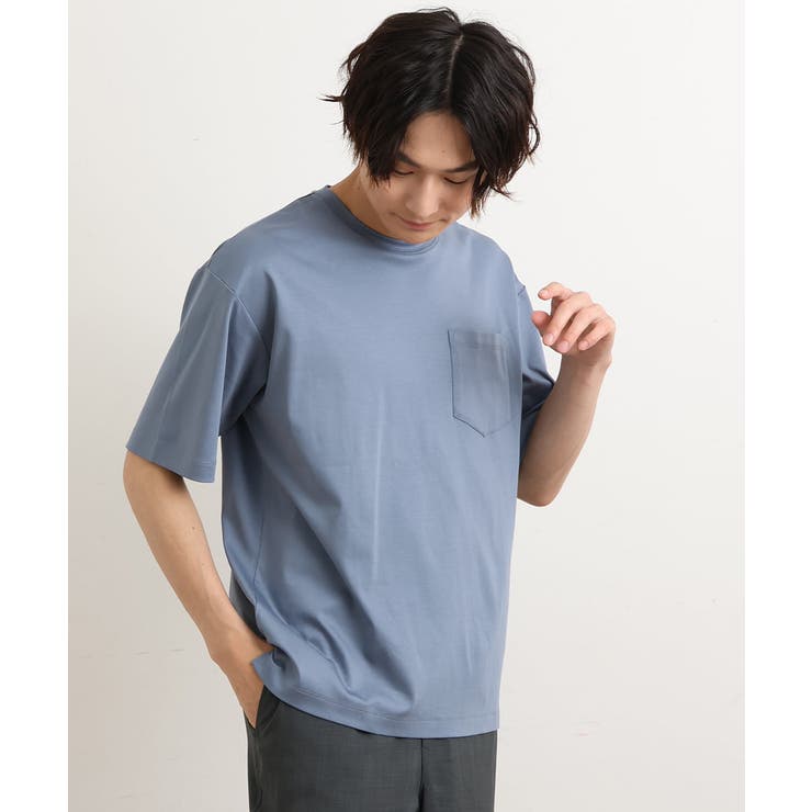 【接触冷感/S-XXL】シルケットスムースワイドシルエットTシャツ | a.v.v【MEN】 | 詳細画像33 