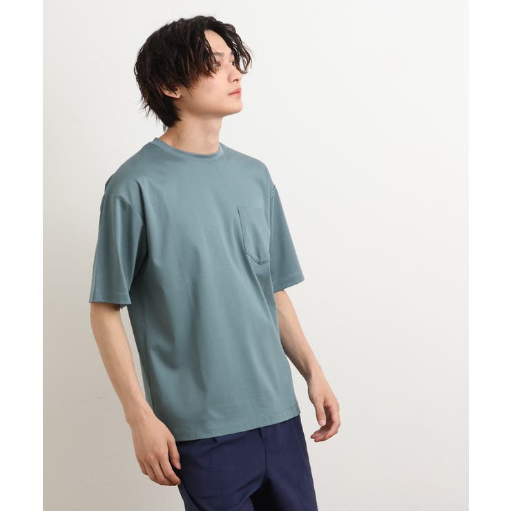 【接触冷感/S-XXL】シルケットスムースワイドシルエットTシャツ | a.v.v【MEN】 | 詳細画像34 