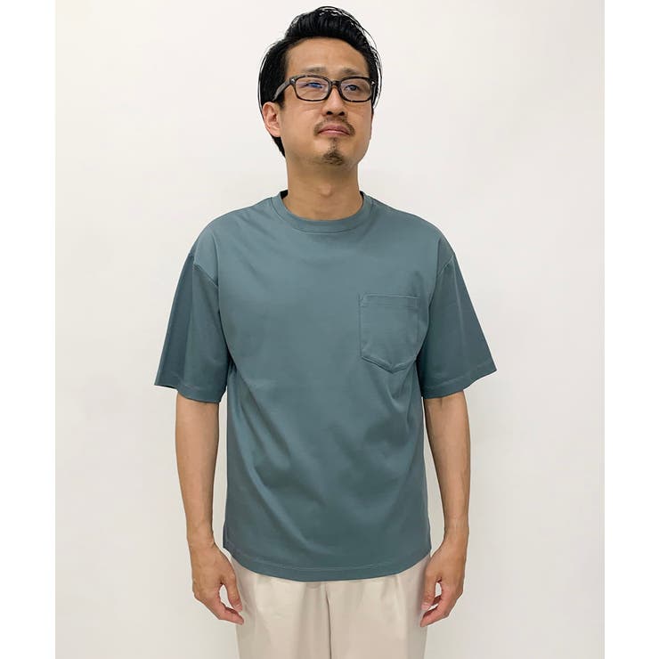 【接触冷感/S-XXL】シルケットスムースワイドシルエットTシャツ | a.v.v【MEN】 | 詳細画像35 