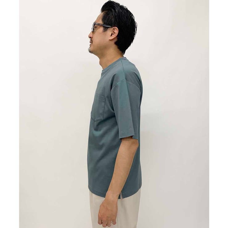 【接触冷感/S-XXL】シルケットスムースワイドシルエットTシャツ | a.v.v【MEN】 | 詳細画像36 