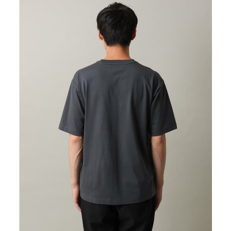 【接触冷感】ロゴプリントセミワイドシルエットTシャツ | a.v.v【MEN】 | 詳細画像14 