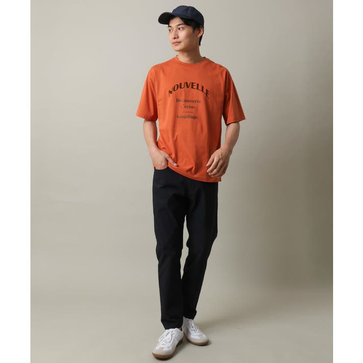 【接触冷感】ロゴプリントセミワイドTシャツ | a.v.v【MEN】 | 詳細画像2 