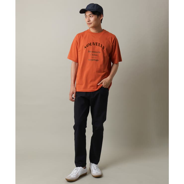 【接触冷感】ロゴプリントセミワイドTシャツ | a.v.v【MEN】 | 詳細画像4 