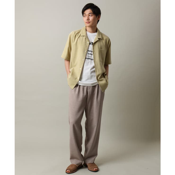 【接触冷感】ロゴプリントセミワイドTシャツ | a.v.v【MEN】 | 詳細画像7 