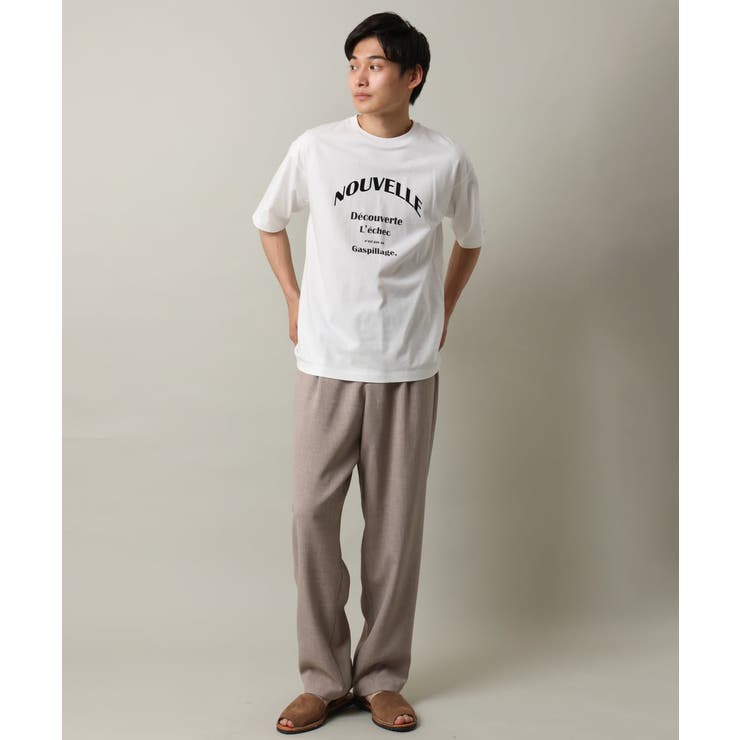 【接触冷感】ロゴプリントセミワイドTシャツ | a.v.v【MEN】 | 詳細画像8 
