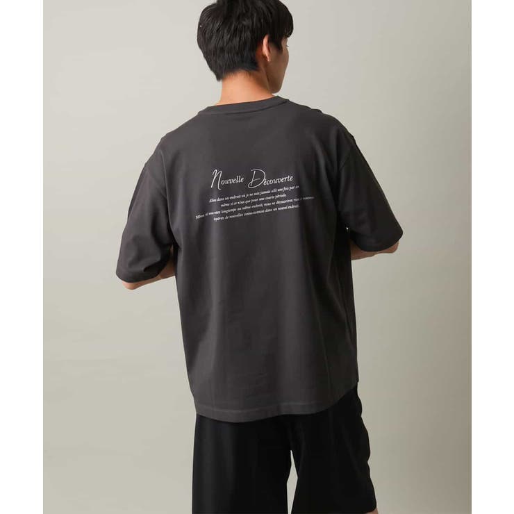 ダークグレー | 【接触冷感】フォトプリントワイドシルエットカットソー | a.v.v【MEN】