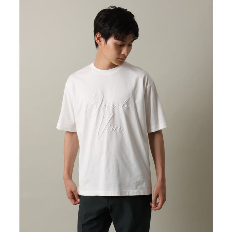 【接触冷感】ビッグロゴ発砲プリントセミワイドTシャツ | a.v.v【MEN】 | 詳細画像4 