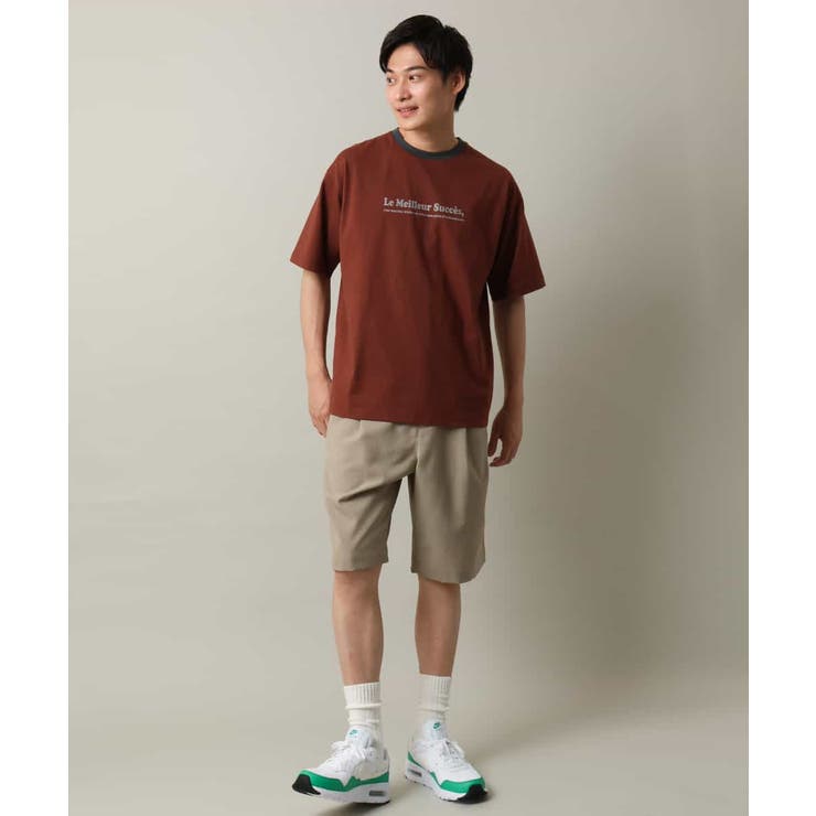 【接触冷感】ミニロゴ トリムTシャツ | a.v.v【MEN】 | 詳細画像5 