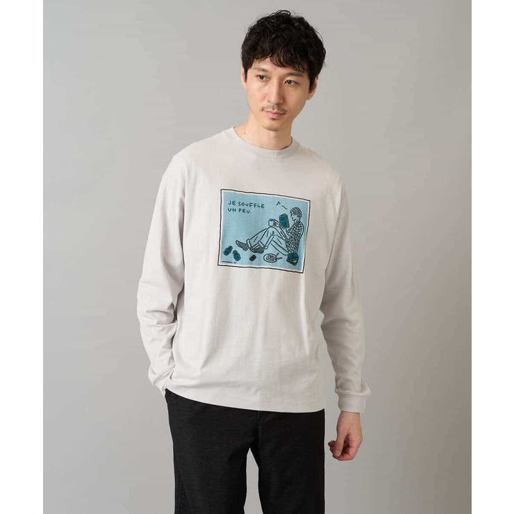 【綿100％】イラストレーターコラボワイドシルエットカットソー【uca U】 | a.v.v【MEN】 | 詳細画像16 