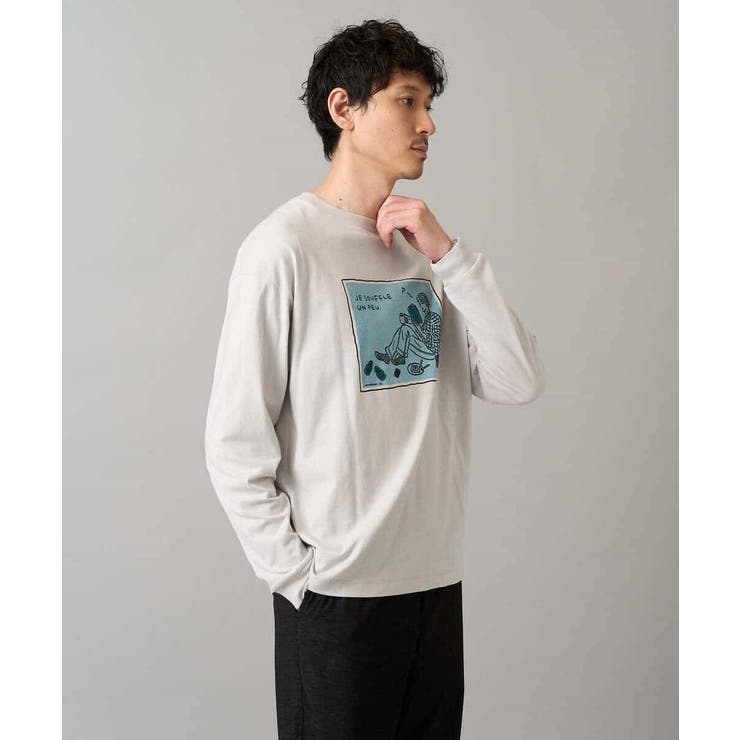 【綿100％】イラストレーターコラボワイドシルエットカットソー【uca U】 | a.v.v【MEN】 | 詳細画像17 