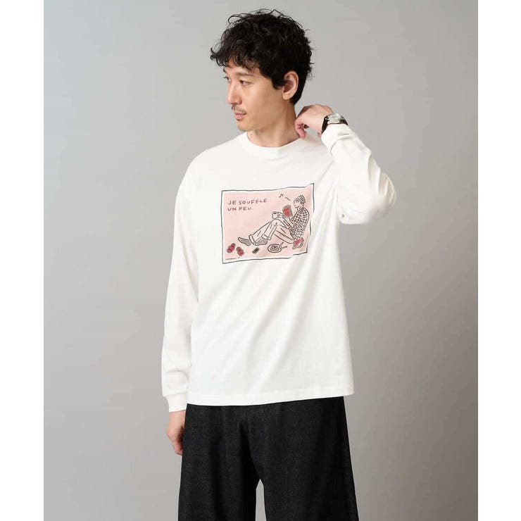 【綿100％】イラストレーターコラボワイドシルエットカットソー【uca U】 | a.v.v【MEN】 | 詳細画像18 