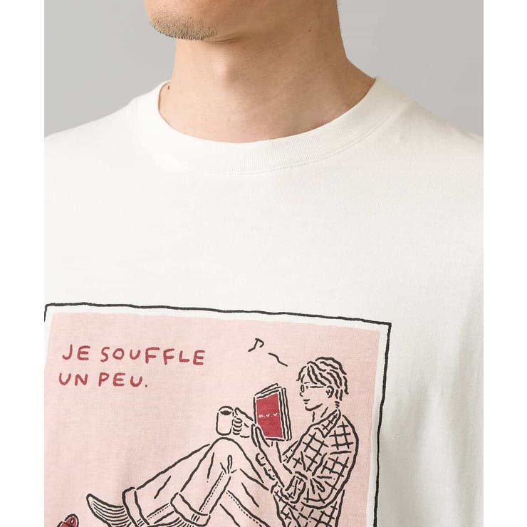 【綿100％】イラストレーターコラボワイドシルエットカットソー【uca U】 | a.v.v【MEN】 | 詳細画像21 