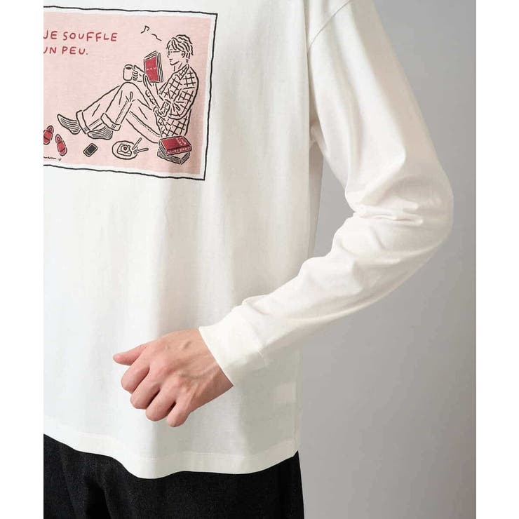 【綿100％】イラストレーターコラボワイドシルエットカットソー【uca U】 | a.v.v【MEN】 | 詳細画像22 