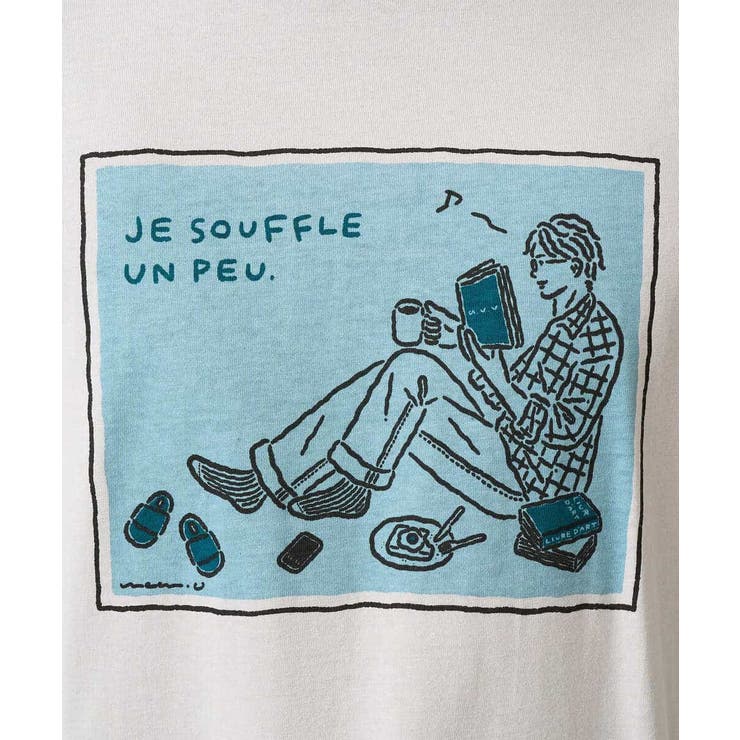 【綿100％】イラストレーターコラボワイドシルエットカットソー【uca U】 | a.v.v【MEN】 | 詳細画像26 