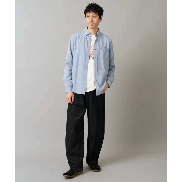 【綿100％】イラストレーターコラボワイドシルエットカットソー【uca U】 | a.v.v【MEN】 | 詳細画像4 