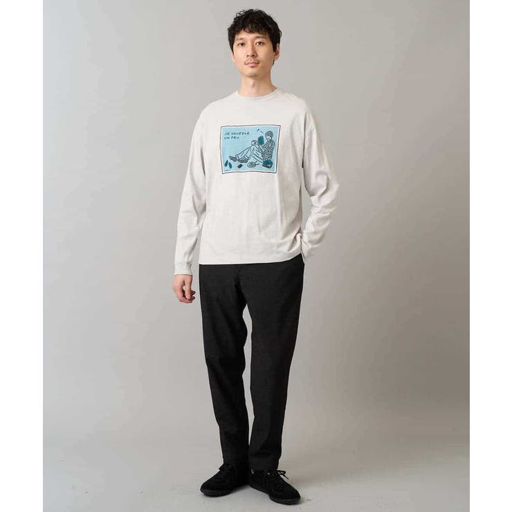 【綿100％】イラストレーターコラボワイドシルエットカットソー【uca U】 | a.v.v【MEN】 | 詳細画像7 