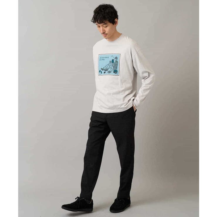 【綿100％】イラストレーターコラボワイドシルエットカットソー【uca U】 | a.v.v【MEN】 | 詳細画像9 