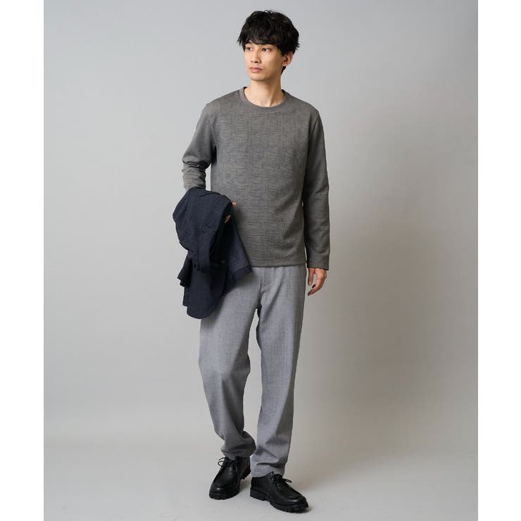 幾何ジャカードクルーネックＴシャツ  | a.v.v【MEN】 | 詳細画像12 