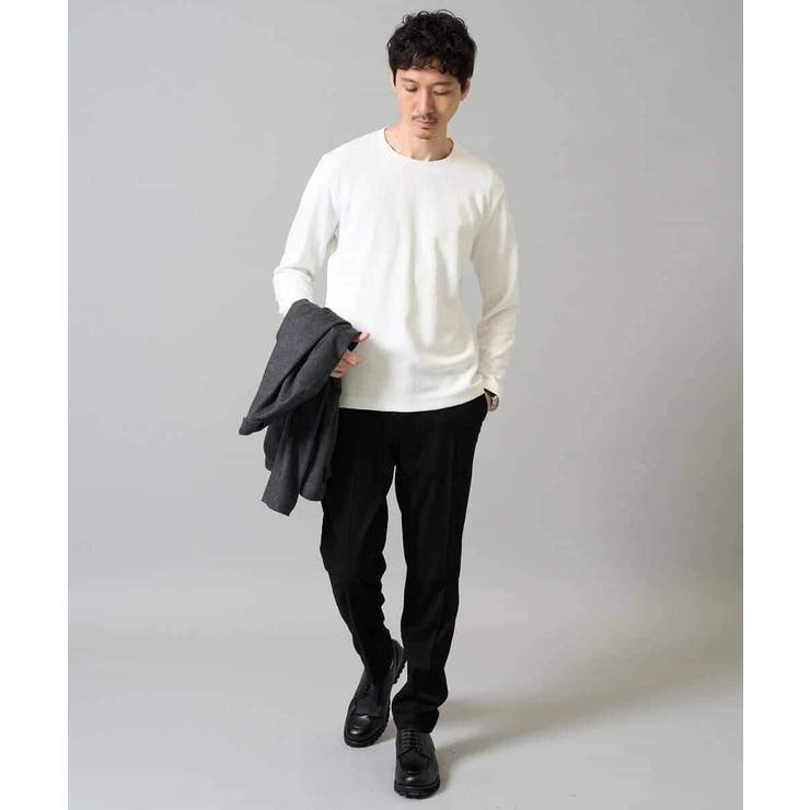 幾何ジャカードクルーネックＴシャツ  | a.v.v【MEN】 | 詳細画像3 