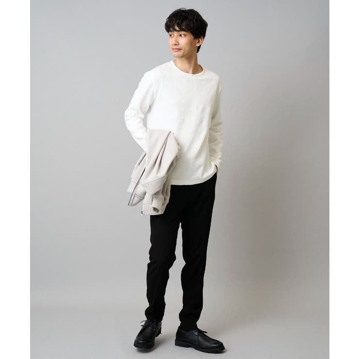 幾何ジャカードクルーネックＴシャツ  | a.v.v【MEN】 | 詳細画像8 