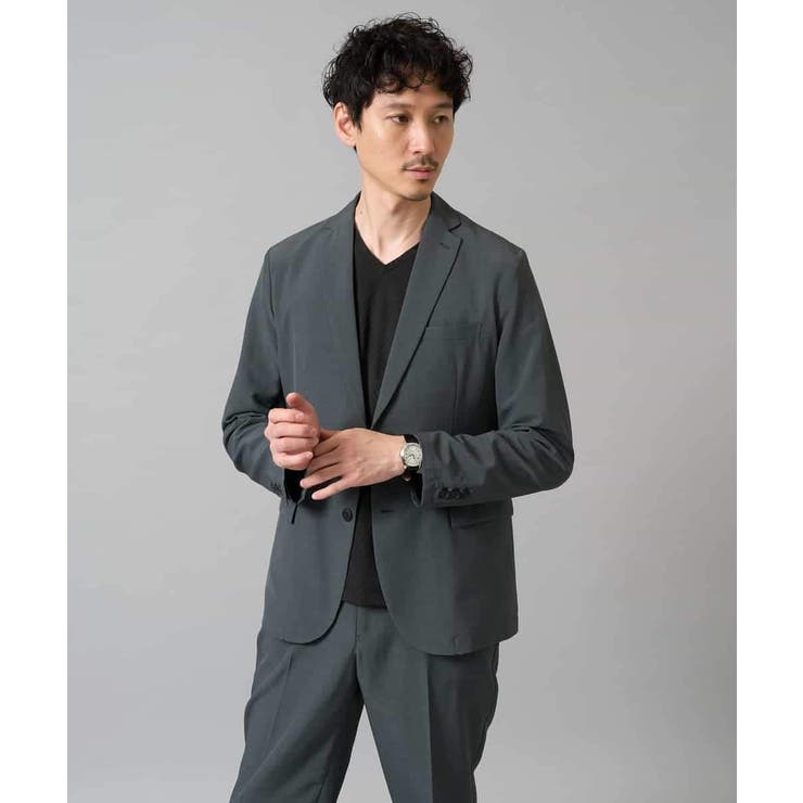 ダイヤジャカードＶネックＴシャツ 通勤 ビジネス | a.v.v【MEN】 | 詳細画像19 