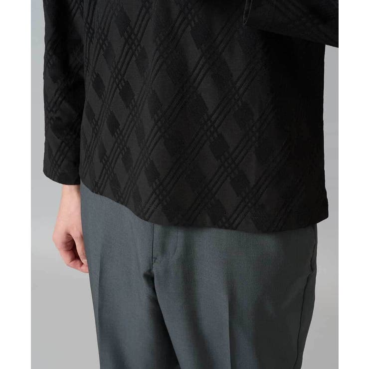 ダイヤジャカードＶネックＴシャツ 通勤 ビジネス | a.v.v【MEN】 | 詳細画像27 