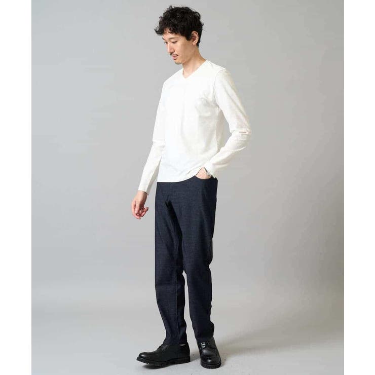 針抜きジャカードＶネックＴシャツ通勤 ビジネス ジャケット | a.v.v【MEN】 | 詳細画像16 