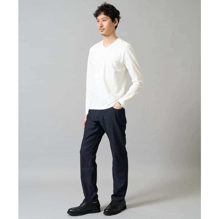 針抜きジャカードＶネックＴシャツ通勤 ビジネス ジャケット | a.v.v【MEN】 | 詳細画像17 