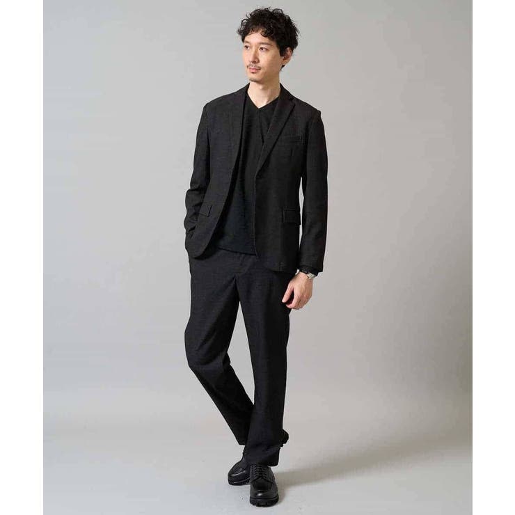 針抜きジャカードＶネックＴシャツ通勤 ビジネス ジャケット | a.v.v【MEN】 | 詳細画像23 