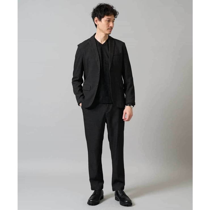 針抜きジャカードＶネックＴシャツ通勤 ビジネス ジャケット | a.v.v【MEN】 | 詳細画像25 