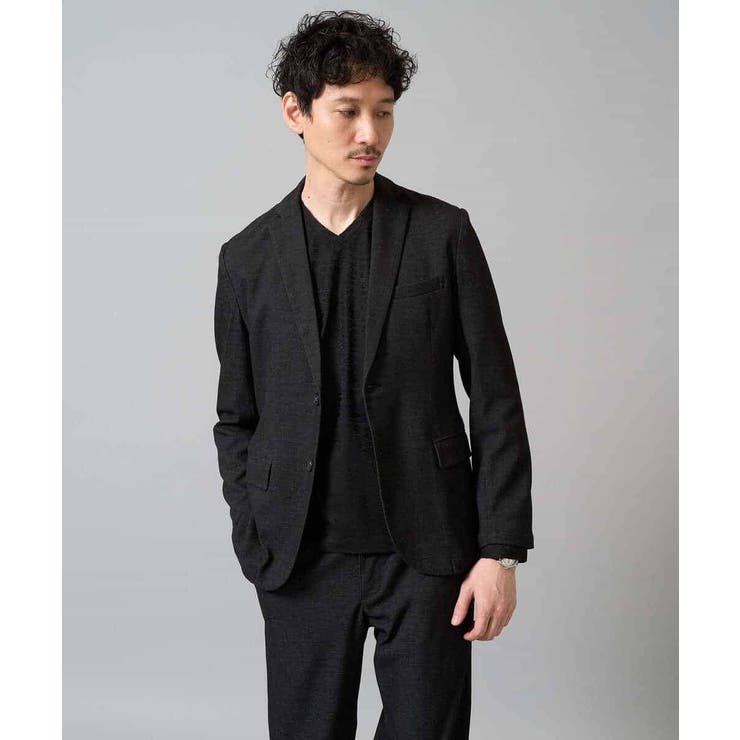 針抜きジャカードＶネックＴシャツ通勤 ビジネス ジャケット | a.v.v【MEN】 | 詳細画像38 