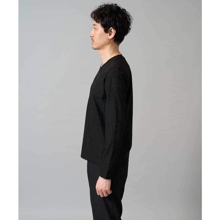 針抜きジャカードＶネックＴシャツ通勤 ビジネス ジャケット | a.v.v【MEN】 | 詳細画像42 