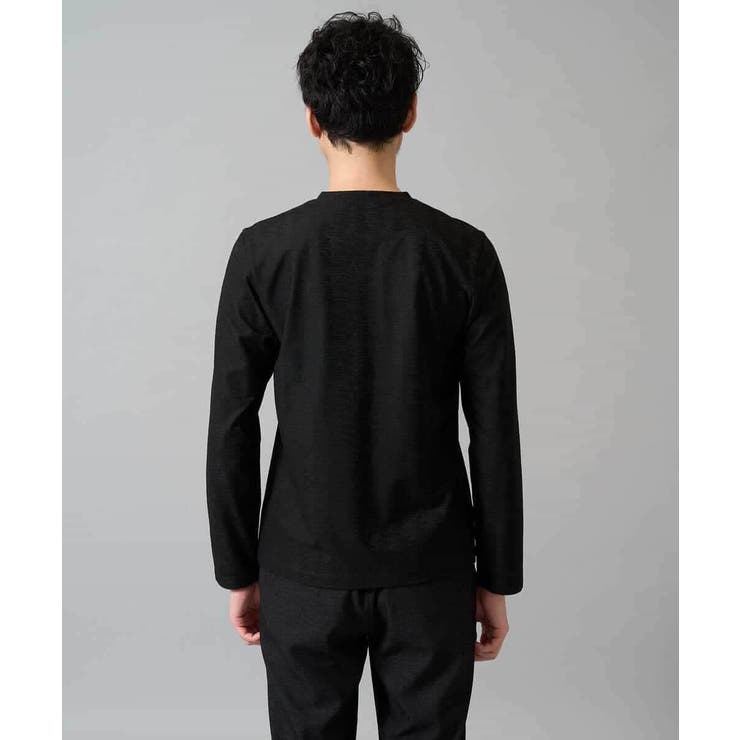 針抜きジャカードＶネックＴシャツ通勤 ビジネス ジャケット | a.v.v【MEN】 | 詳細画像43 