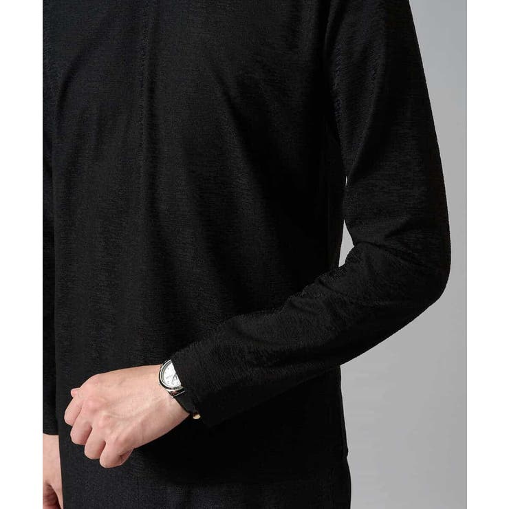 針抜きジャカードＶネックＴシャツ通勤 ビジネス ジャケット | a.v.v【MEN】 | 詳細画像45 