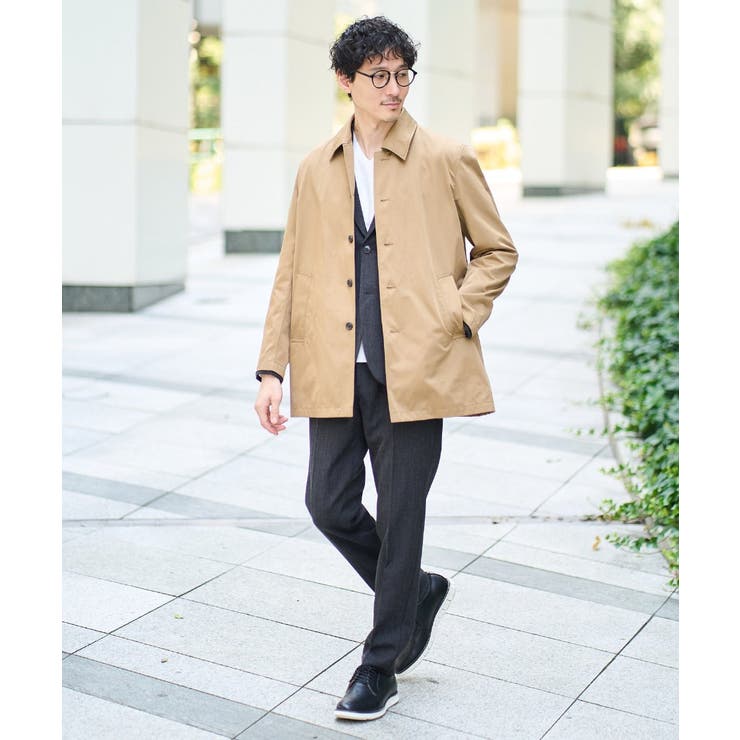 針抜きジャカードＶネックＴシャツ通勤 ビジネス ジャケット | a.v.v【MEN】 | 詳細画像7 