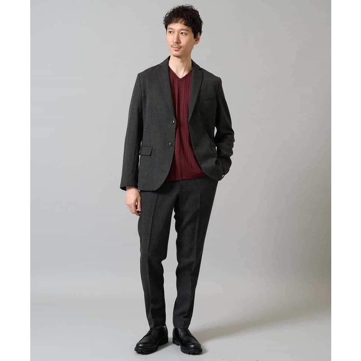 ストライプジャガードVネックTシャツ通勤 ビジネス ジャケット | a.v.v【MEN】 | 詳細画像21 