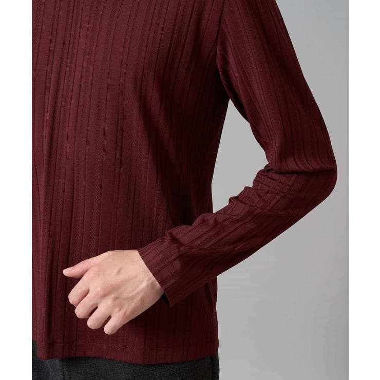 ストライプジャガードVネックTシャツ通勤 ビジネス ジャケット | a.v.v【MEN】 | 詳細画像9 