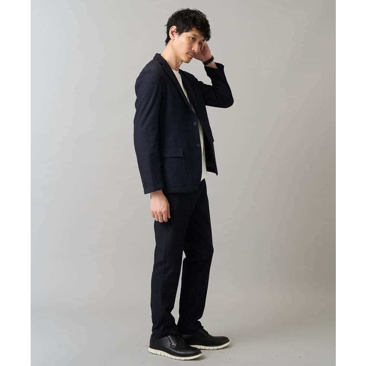 ブロックリンクスジャカードクルーネックＴシャツ通勤 ビジネス ジャケット | a.v.v【MEN】 | 詳細画像10 