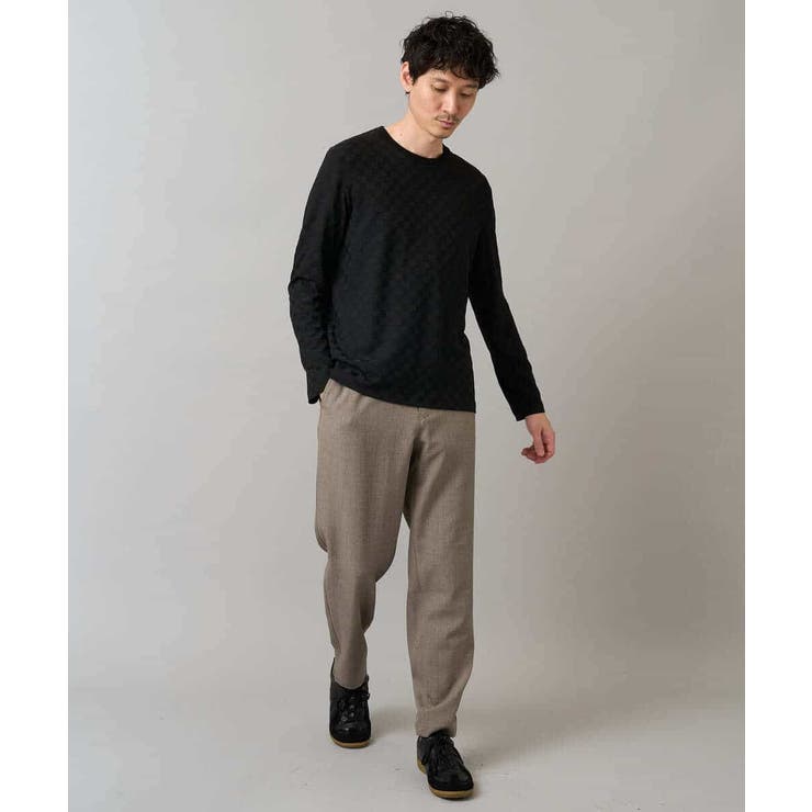 ブロックリンクスジャカードクルーネックＴシャツ通勤 ビジネス ジャケット | a.v.v【MEN】 | 詳細画像13 