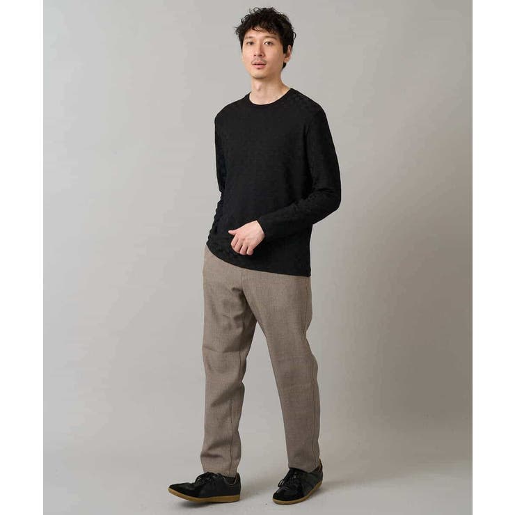 ブロックリンクスジャカードクルーネックＴシャツ通勤 ビジネス ジャケット | a.v.v【MEN】 | 詳細画像14 