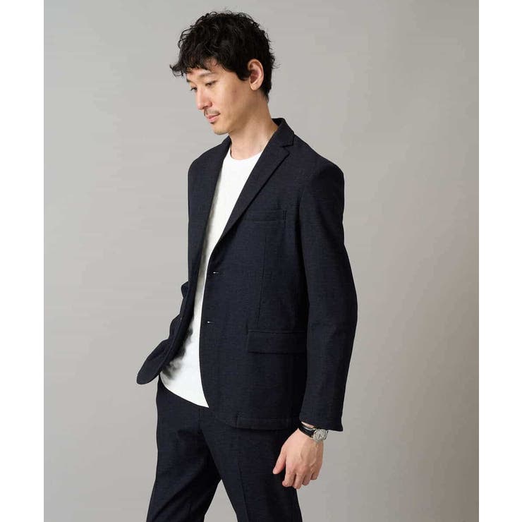 ブロックリンクスジャカードクルーネックＴシャツ通勤 ビジネス ジャケット | a.v.v【MEN】 | 詳細画像22 