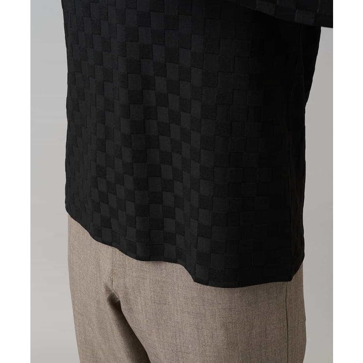 ブロックリンクスジャカードクルーネックＴシャツ通勤 ビジネス ジャケット | a.v.v【MEN】 | 詳細画像31 