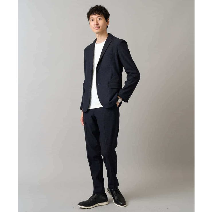 ブロックリンクスジャカードクルーネックＴシャツ通勤 ビジネス ジャケット | a.v.v【MEN】 | 詳細画像8 