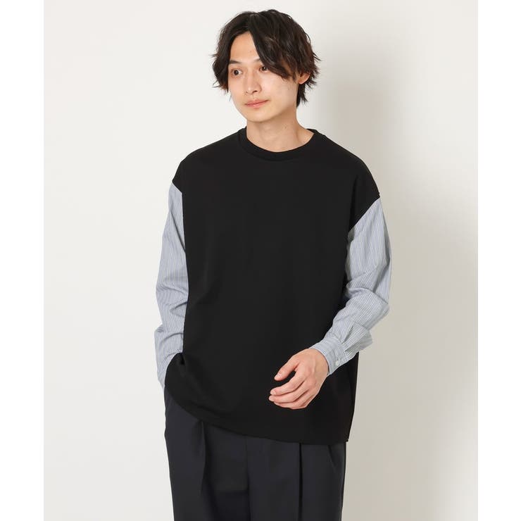 L.G.B 長袖カットソー トップス 切り替えデザイン メンズ レディース 楽天市場】ジップデザインTシャツ Tシャツ レディース トップス