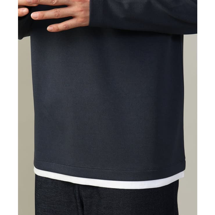 【きれいめで楽チン】キーネックフェイクレイヤードセミワイドカットソー | a.v.v【MEN】 | 詳細画像21 