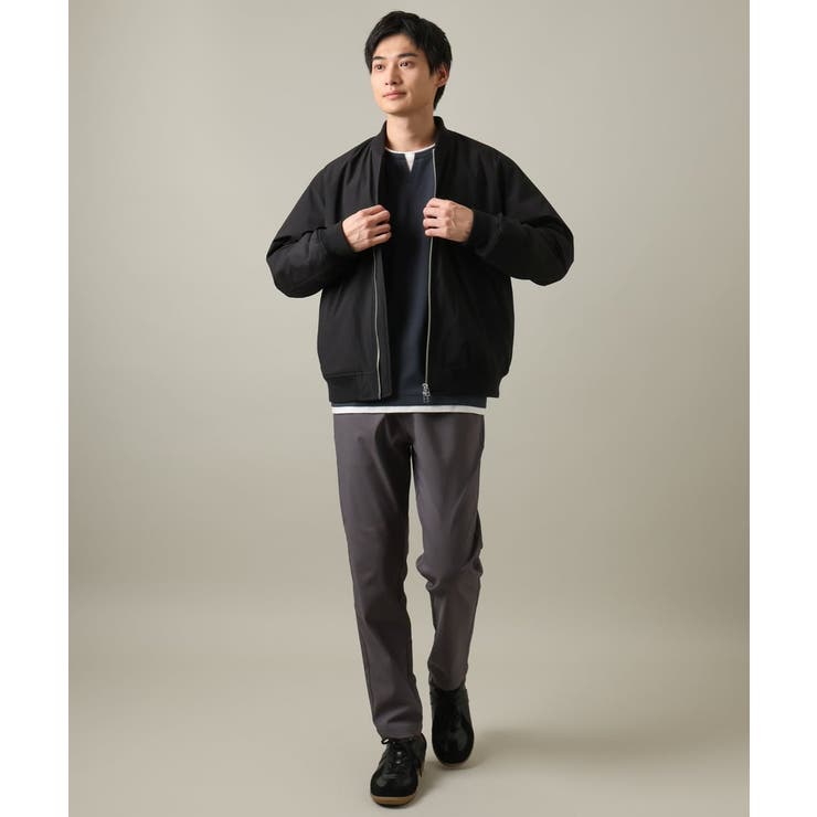 【きれいめで楽チン】キーネックフェイクレイヤードセミワイドカットソー | a.v.v【MEN】 | 詳細画像5 