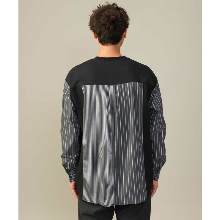 【主役TOPS】ハーフジップバックシャン切替カットソー(デザテクシリーズ） | a.v.v【MEN】 | 詳細画像11 